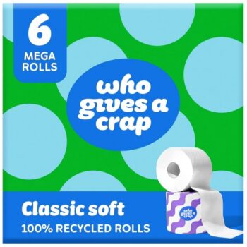 Who Gives A Crap Classic Soft Toilet Tissue 6 Mega Rolls