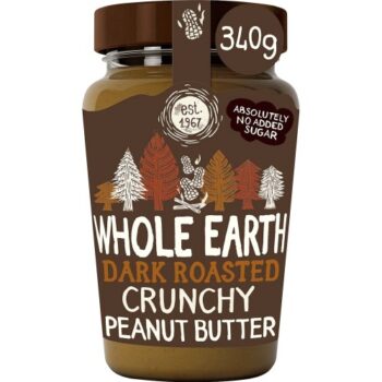 Whole Earth Crunchy Dark Roasted Peanut Butter