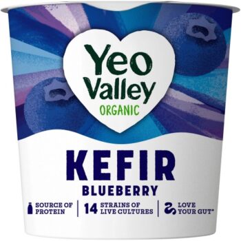 Yeo Valley Organic Kefir Blueberry Fermented Yogurt (350g)