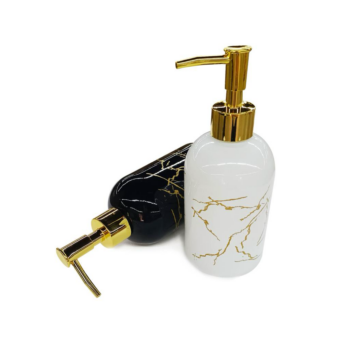 Soap dispenser, ideal for holding liquid soap, lotion, or sanitiser in bathrooms, kitchens, and utility areas.