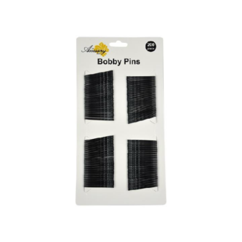 200 pack of bobby pins, ideal for styling, securing loose hair, updos, and everyday hair care.