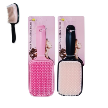 Large paddle hair brush, ideal for detangling, smoothing, and everyday styling for medium to long hair. Please let us know your preferred colour.
