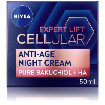 Nivea Cellular Expert Lift Pure Bakuchiol + HA Anti-Age Night Face Cream Hyaluron Cellular Elasticity Filler Anti Wrinkle (50ml)