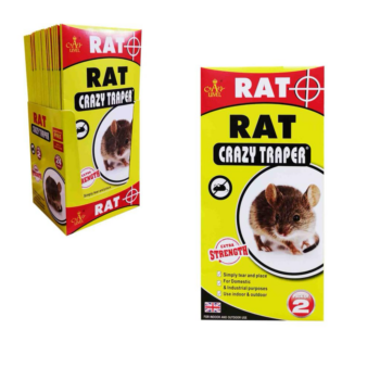 Large extra strong sticky pest trap, ideal for catching rats and other small rodents in suitable indoor areas 2pk