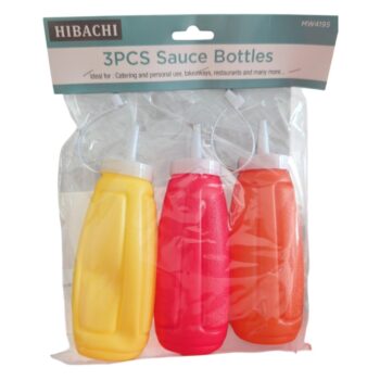 3 Sauce Bottles